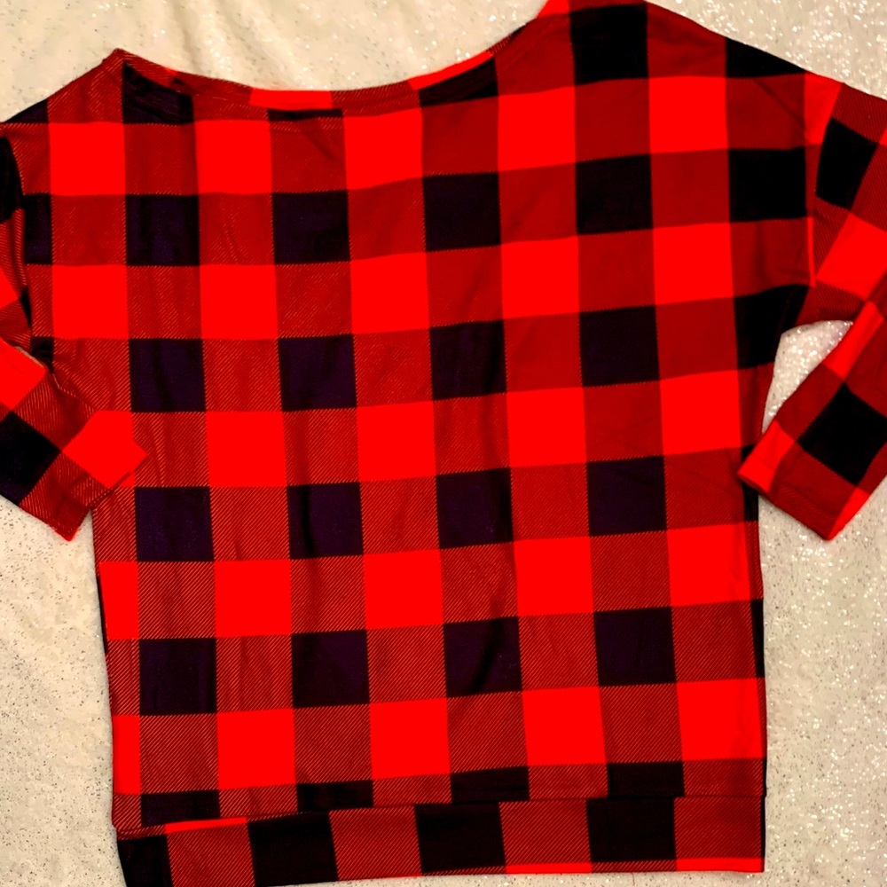 Red Black Buffalo Check Plaid Shirt - Picture 7 of 10